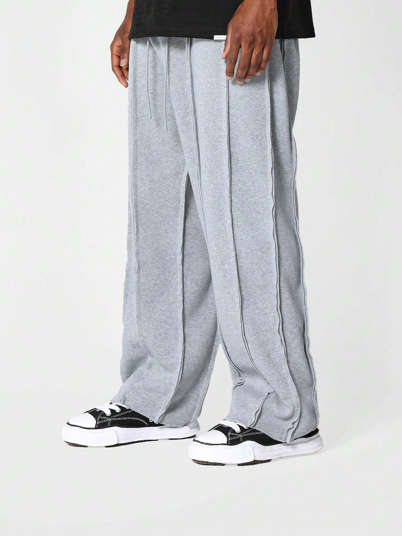 Drop Crotch Jogger With Exposed Seam College Ready