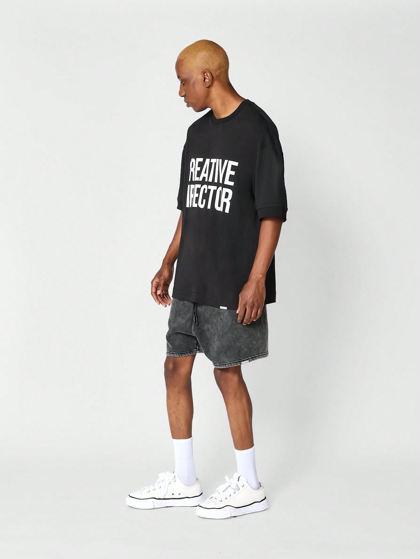 Oversized Fit Tee With Graphic Print