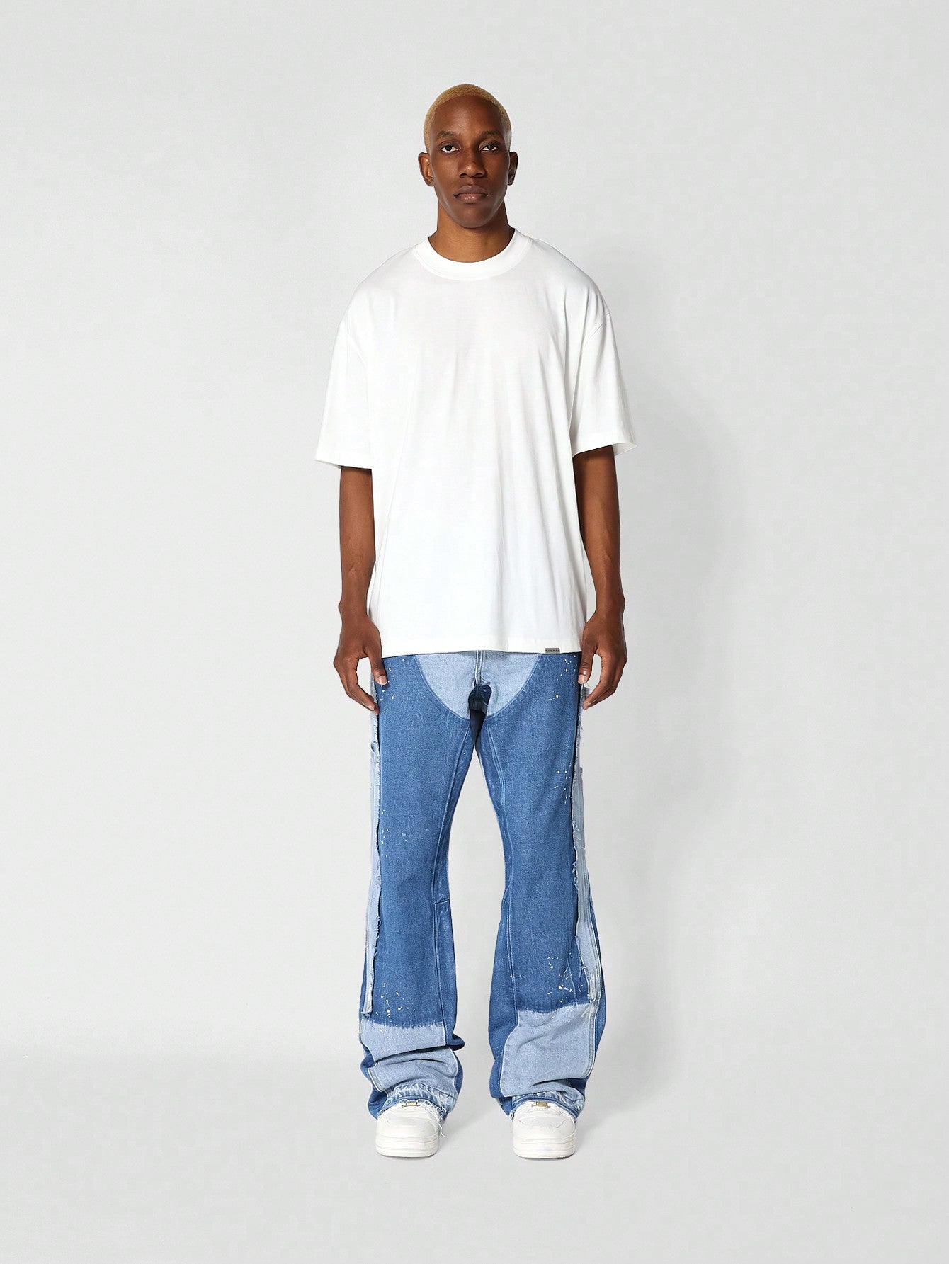 Flare Fit Workwear Jean With Contrast Panel