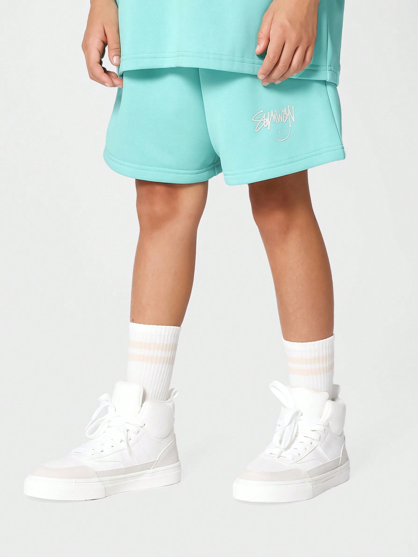Tween Girl Drop Crotch Short With Front Print Back To School