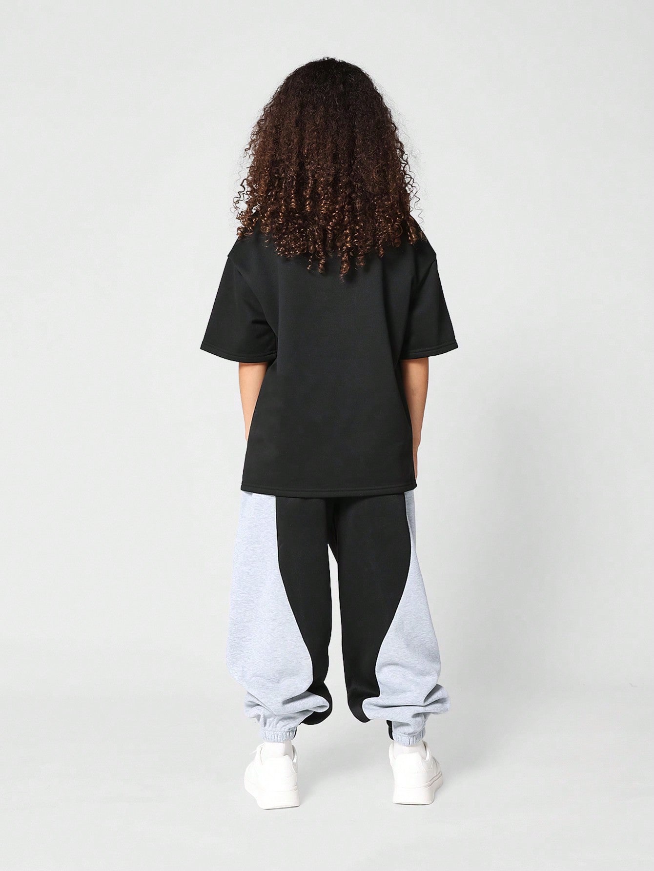 Kids Unisex 90s Jogger With Contrast Panels