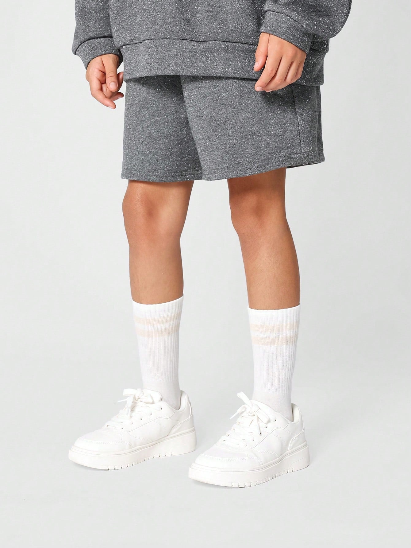 Kids Unisex Drop Crotch Short With Glitter