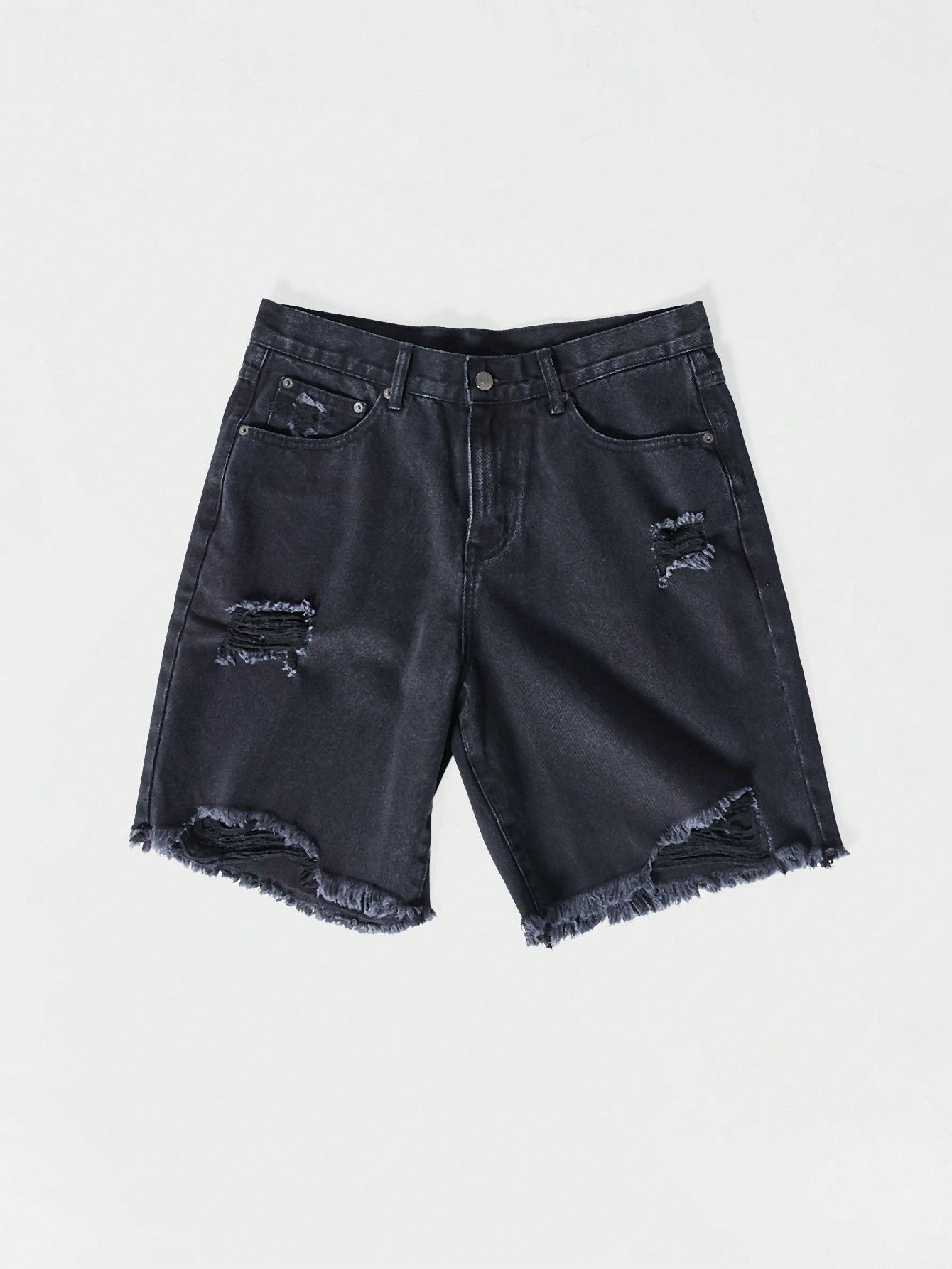 Distressed Denim Short