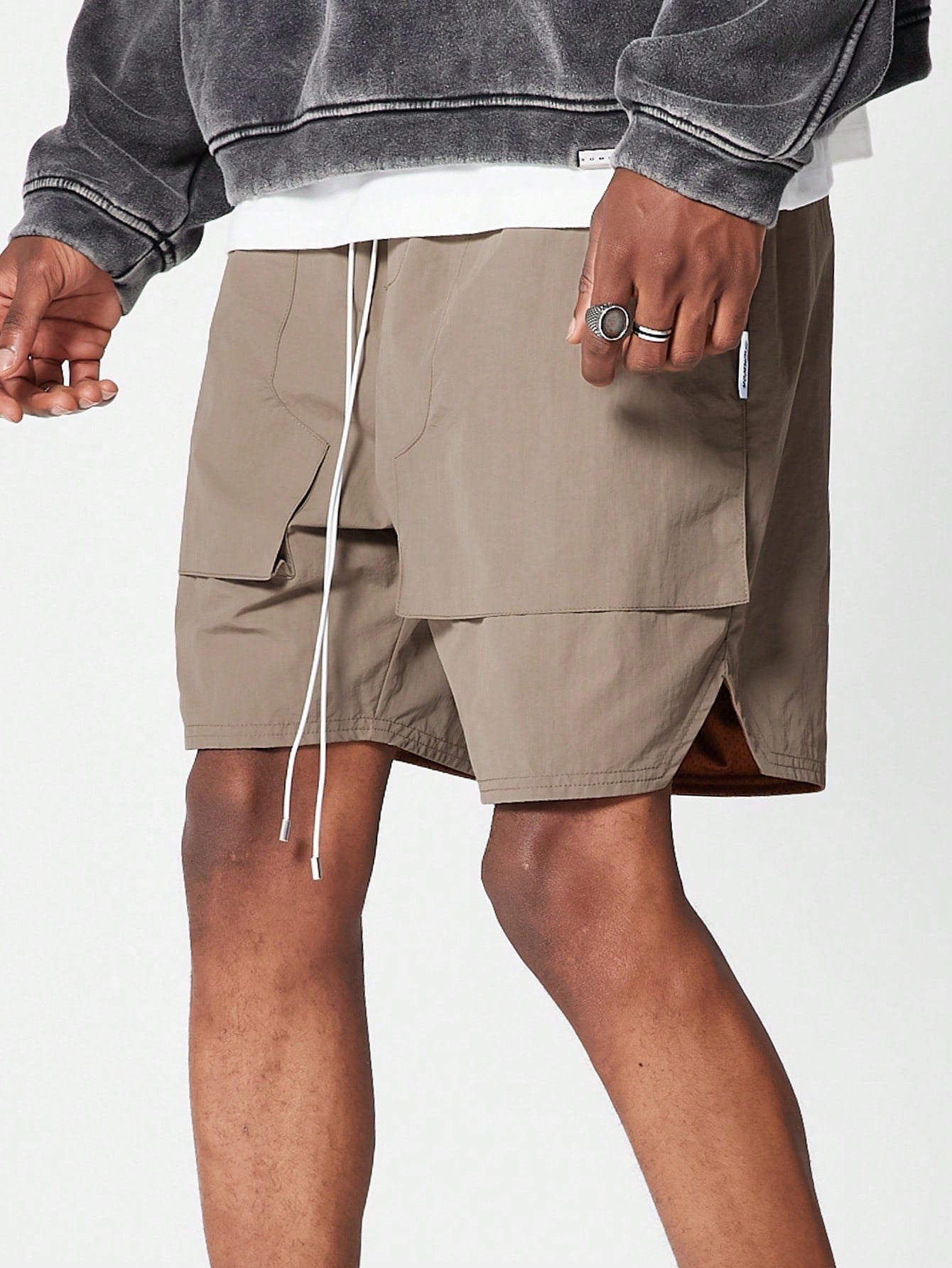 Nylon Short With Cargo Pockets