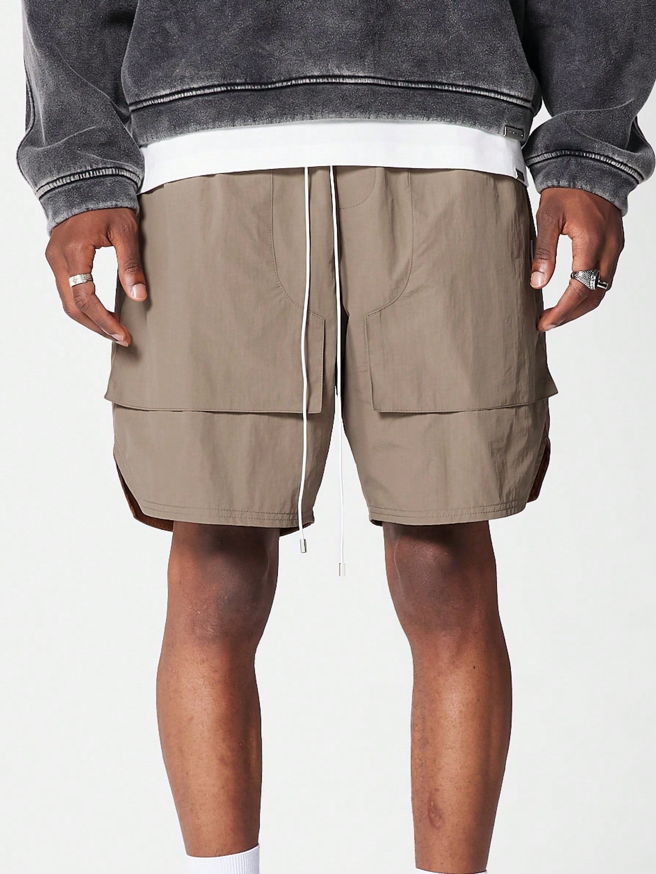 Nylon Short With Cargo Pockets