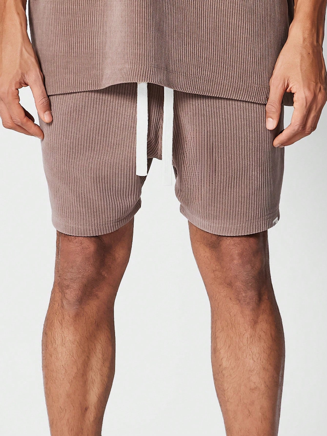 Textured Drop Crotch Short