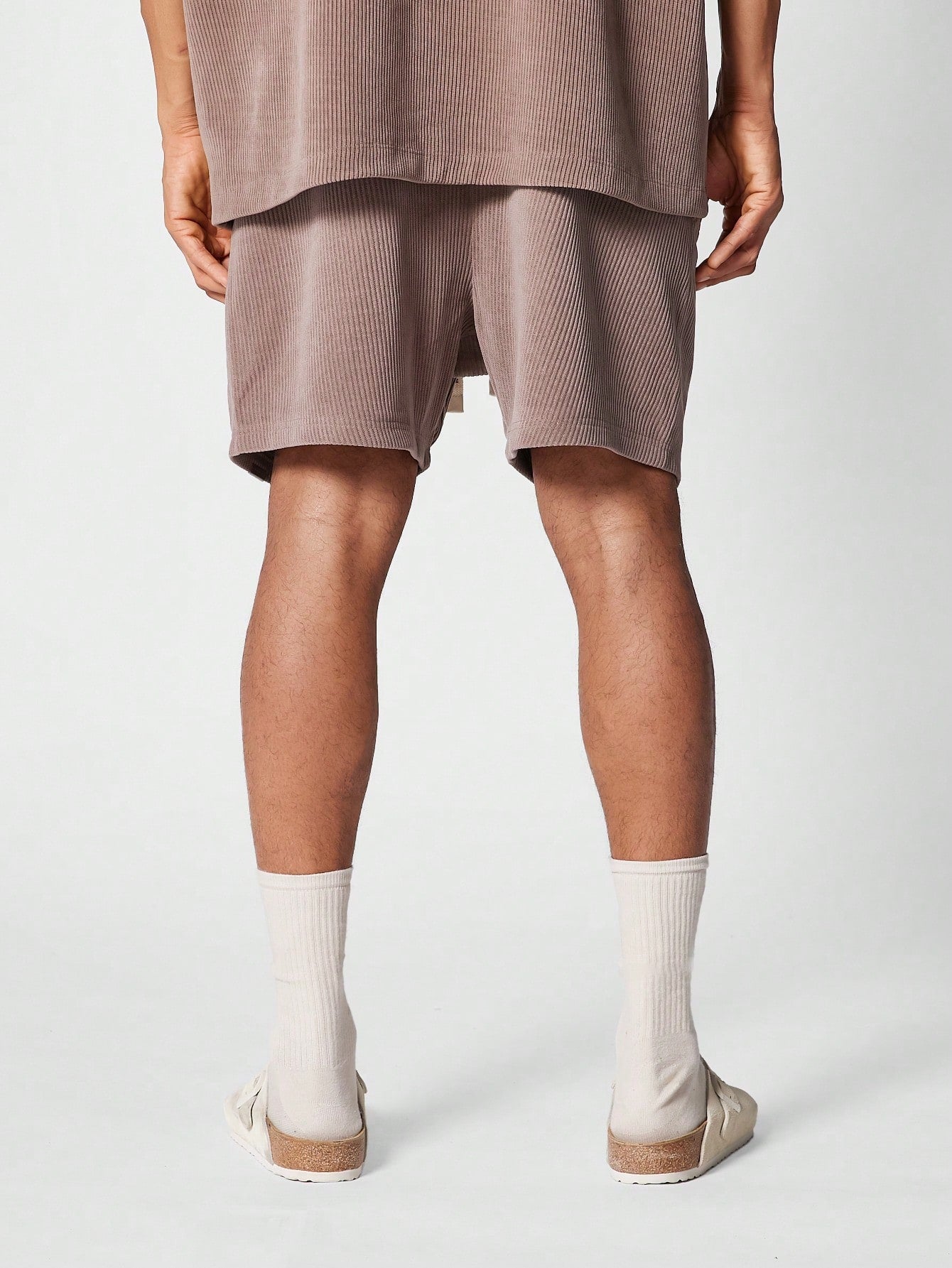 Textured Drop Crotch Short