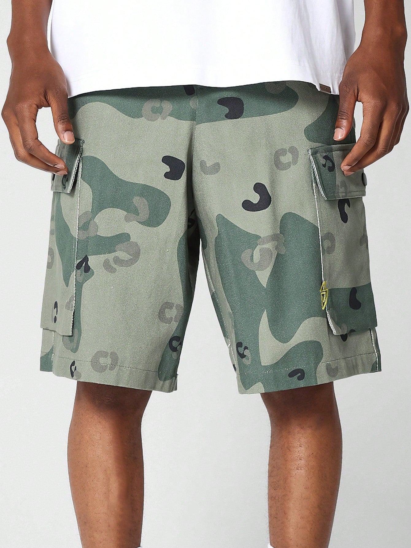 Men Summer Daily Life Camo Cargo Short