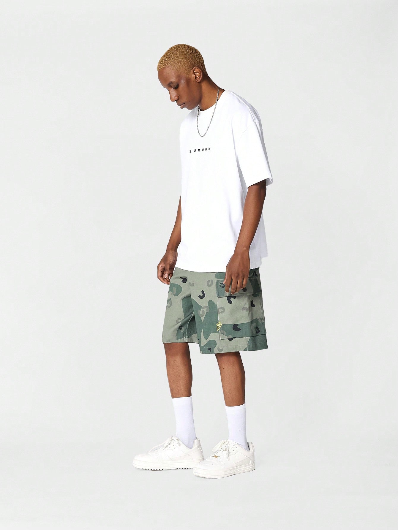 Men Summer Daily Life Camo Cargo Short