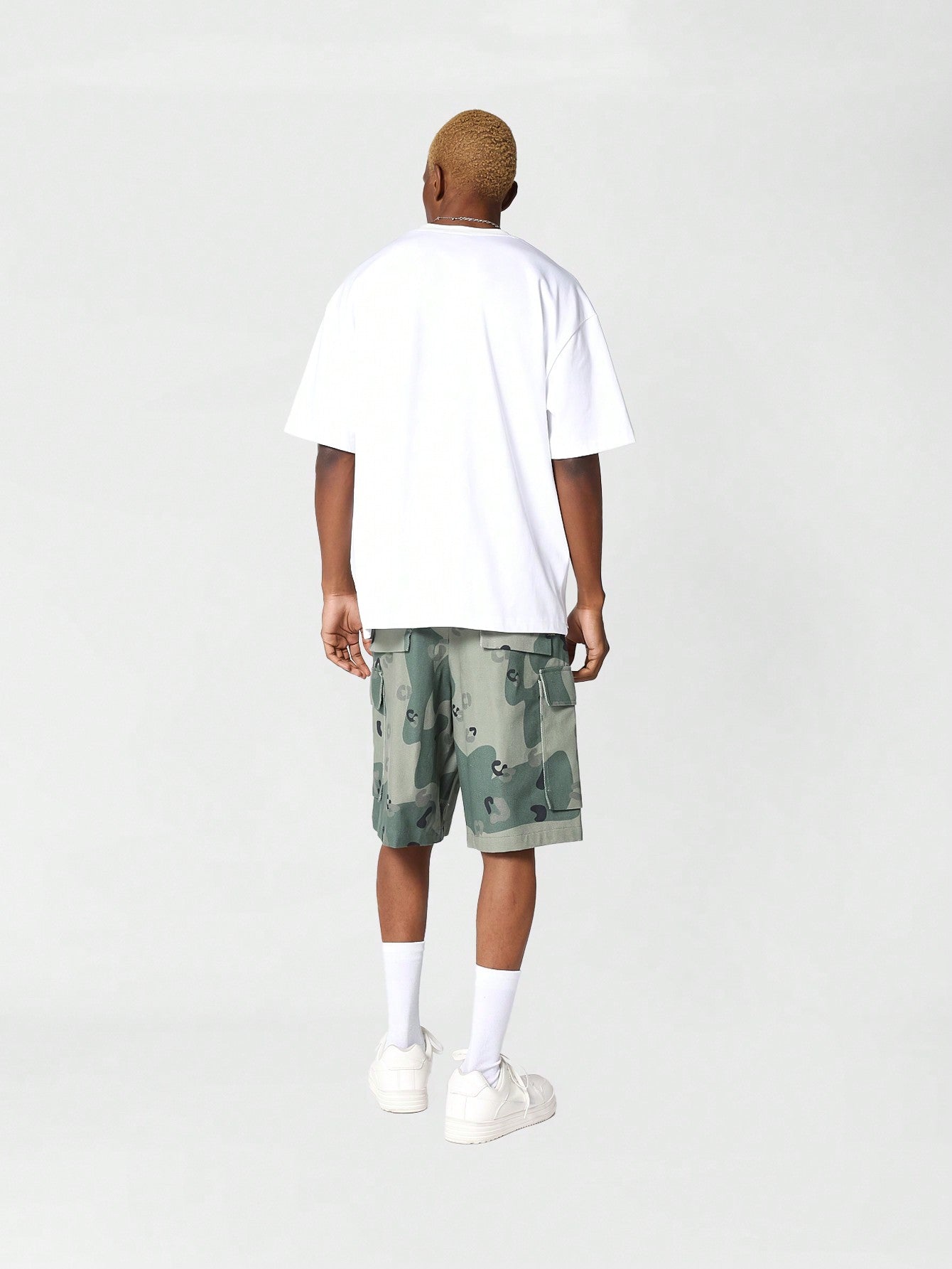 Men Summer Daily Life Camo Cargo Short