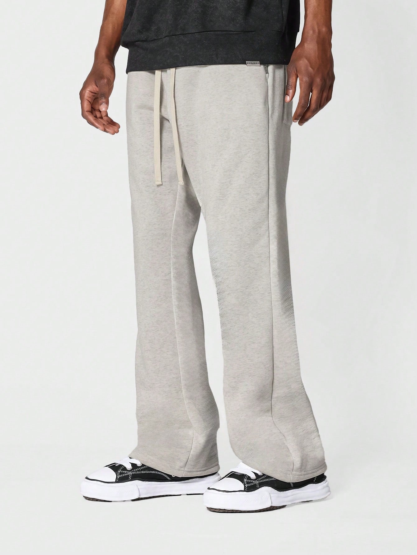 Flare Fit Sweatpants With Drawcords