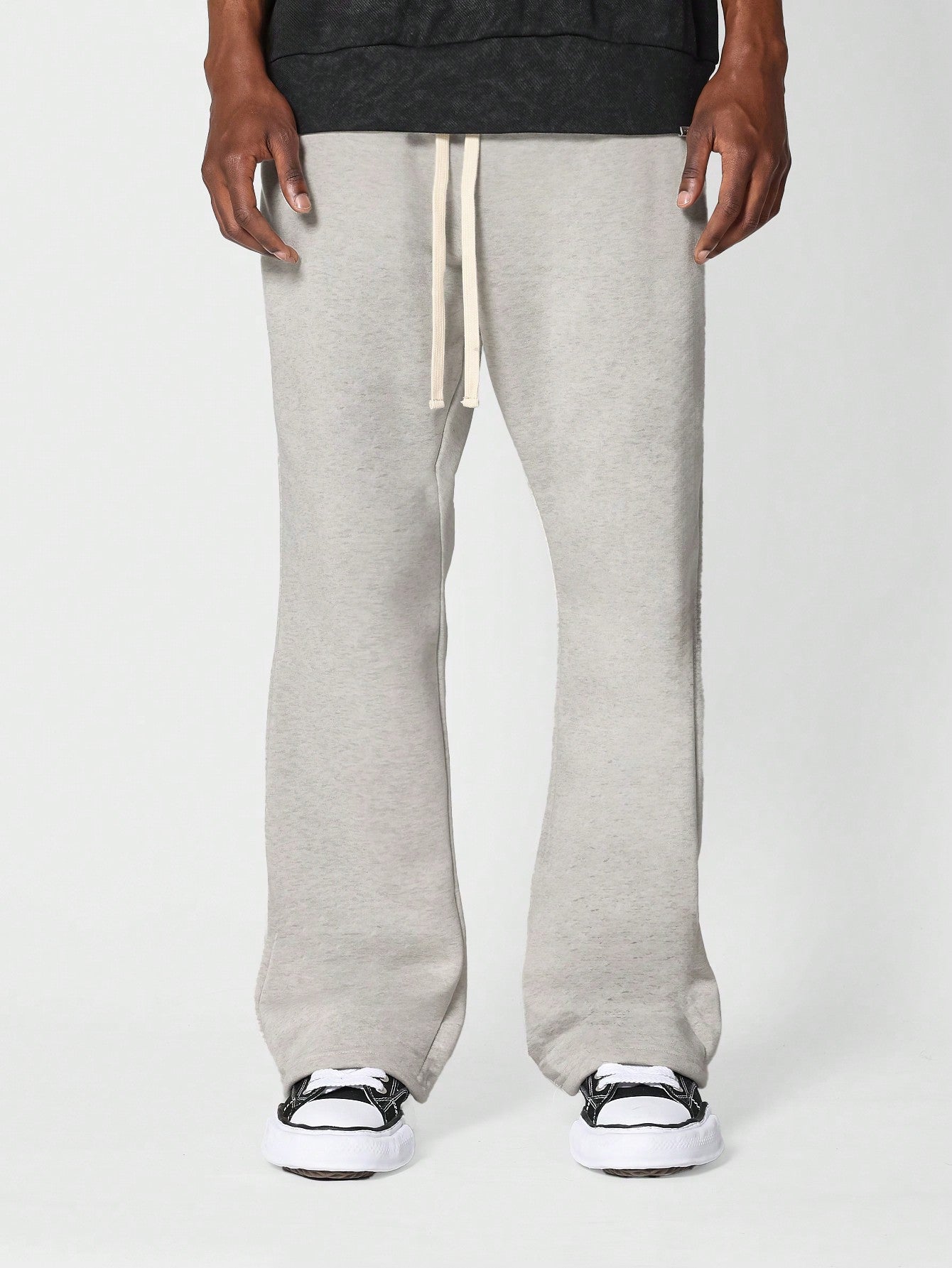 Flare Fit Sweatpants With Drawcords