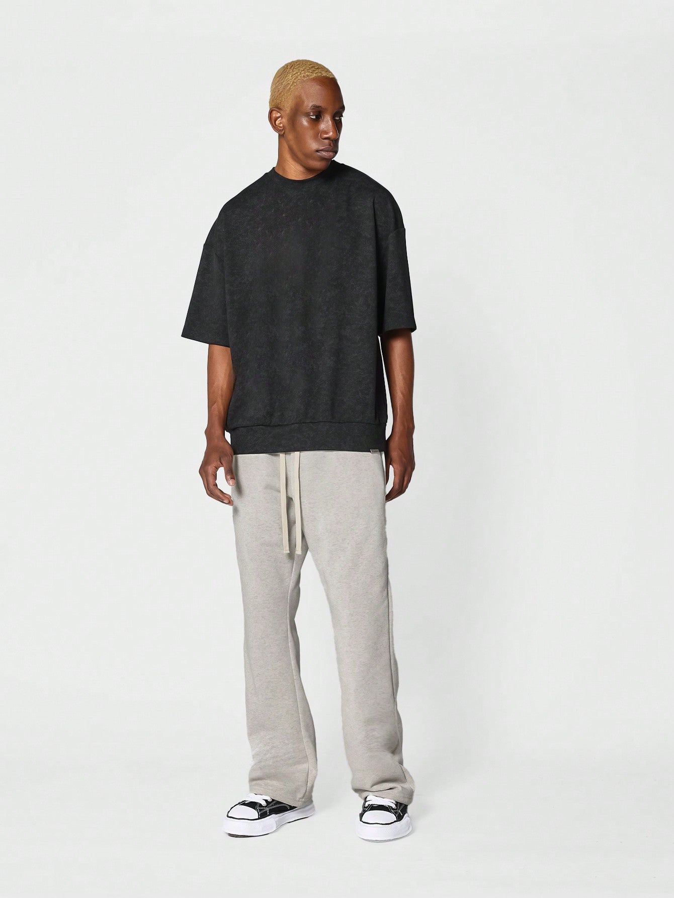 Flare Fit Sweatpants With Drawcords