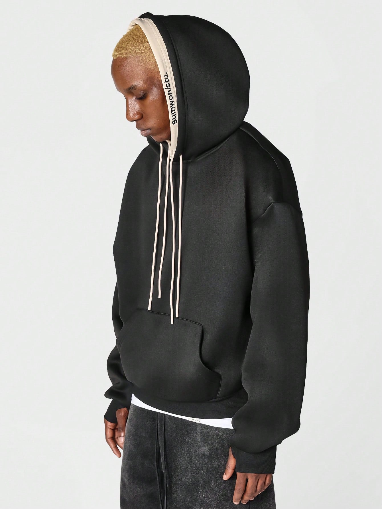 Overhead Double Layer Hoodie With Embroidery College Ready