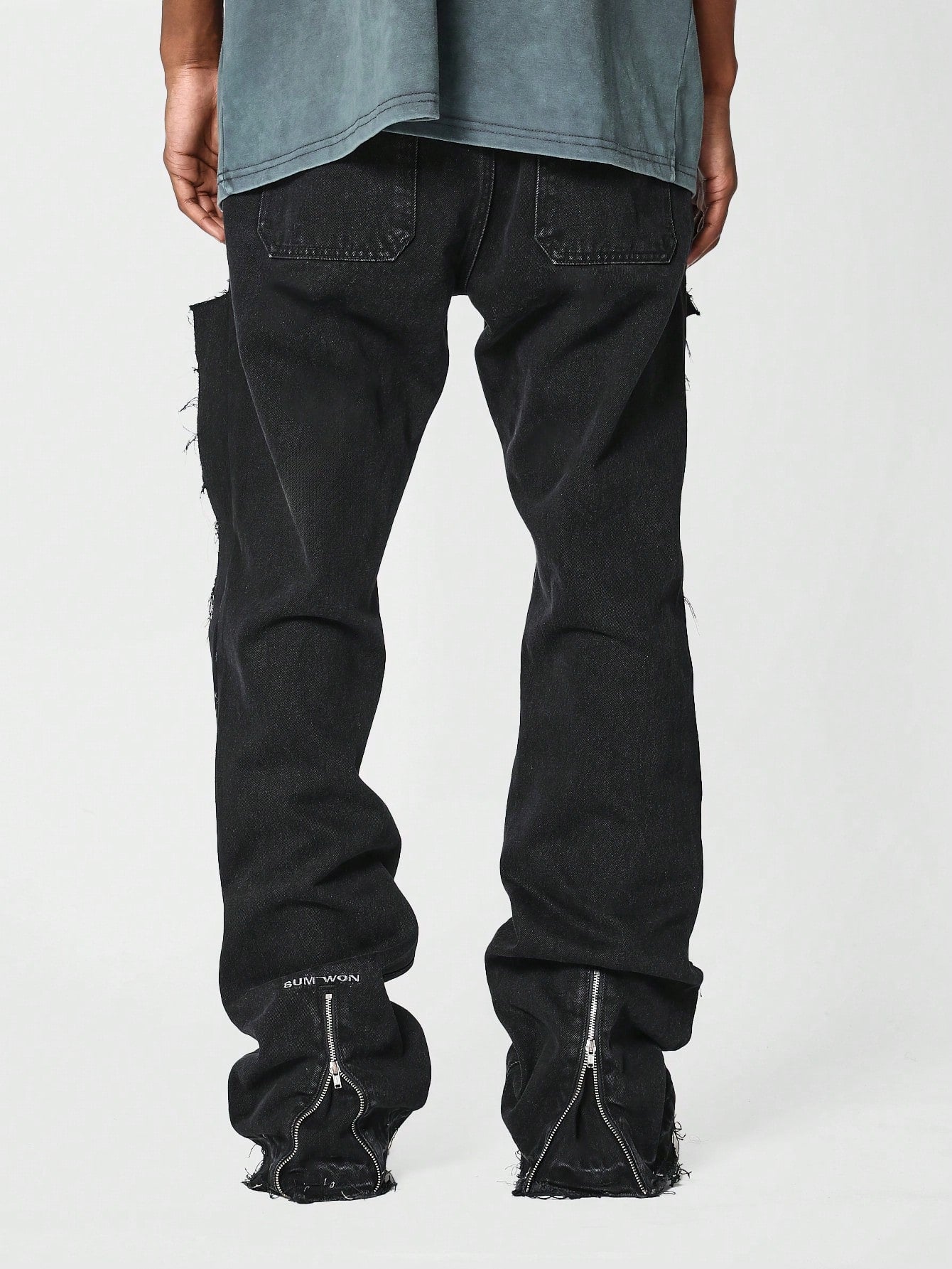 Flare Fit Jean With Zippers