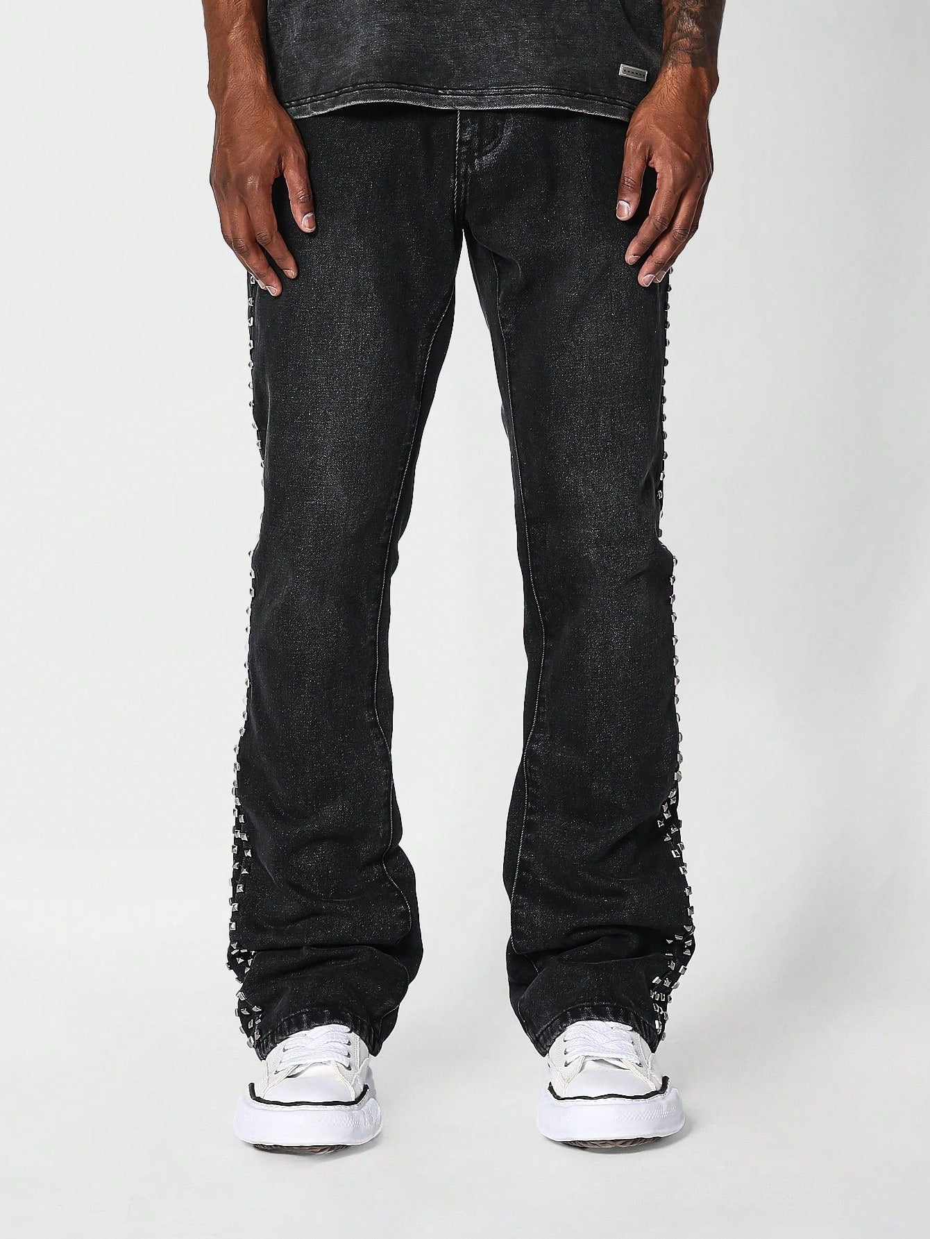 Flare Fit Jean With Side Studs