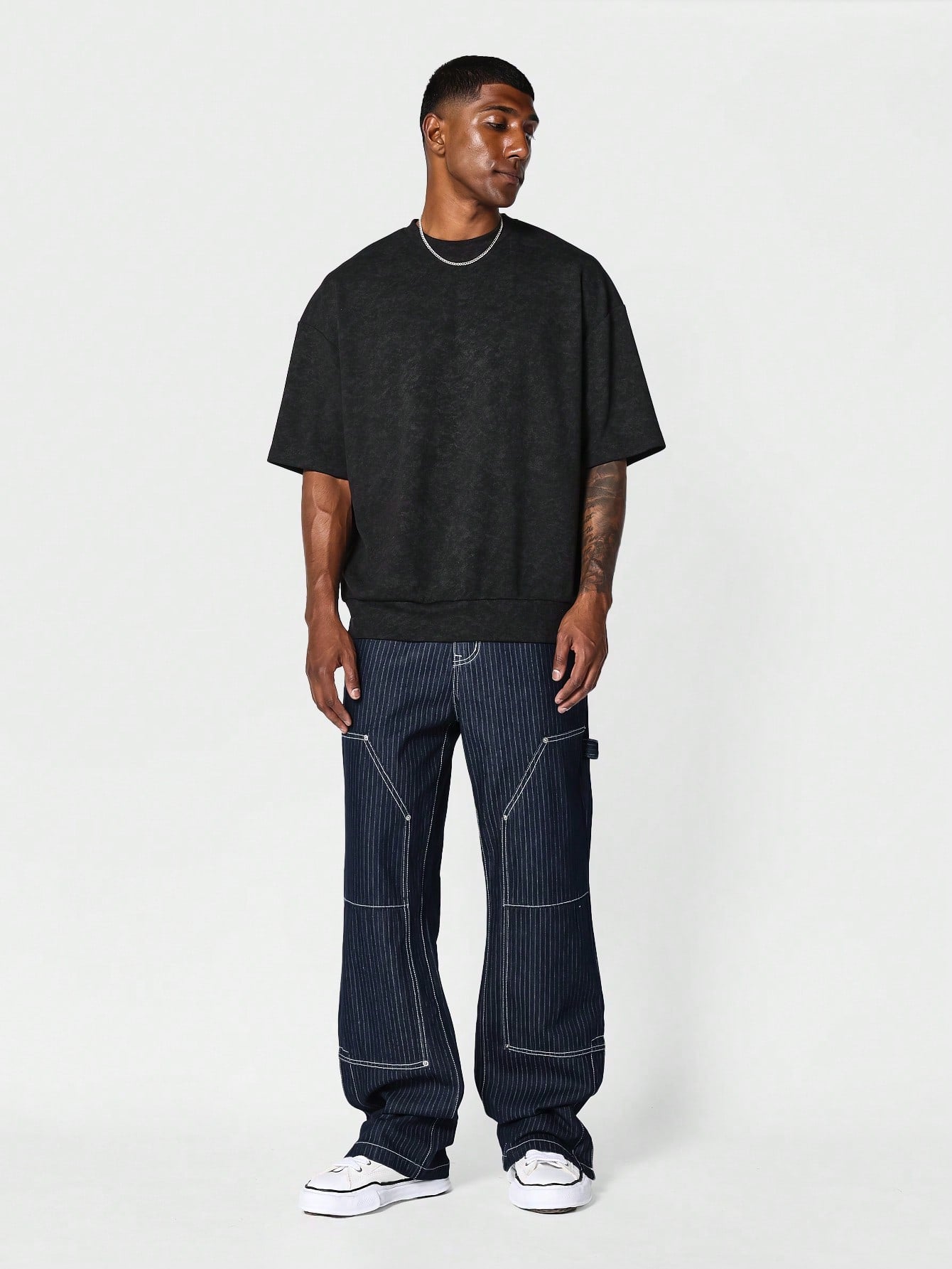 Loose Flare Fit Carpenter Jean With Graphic