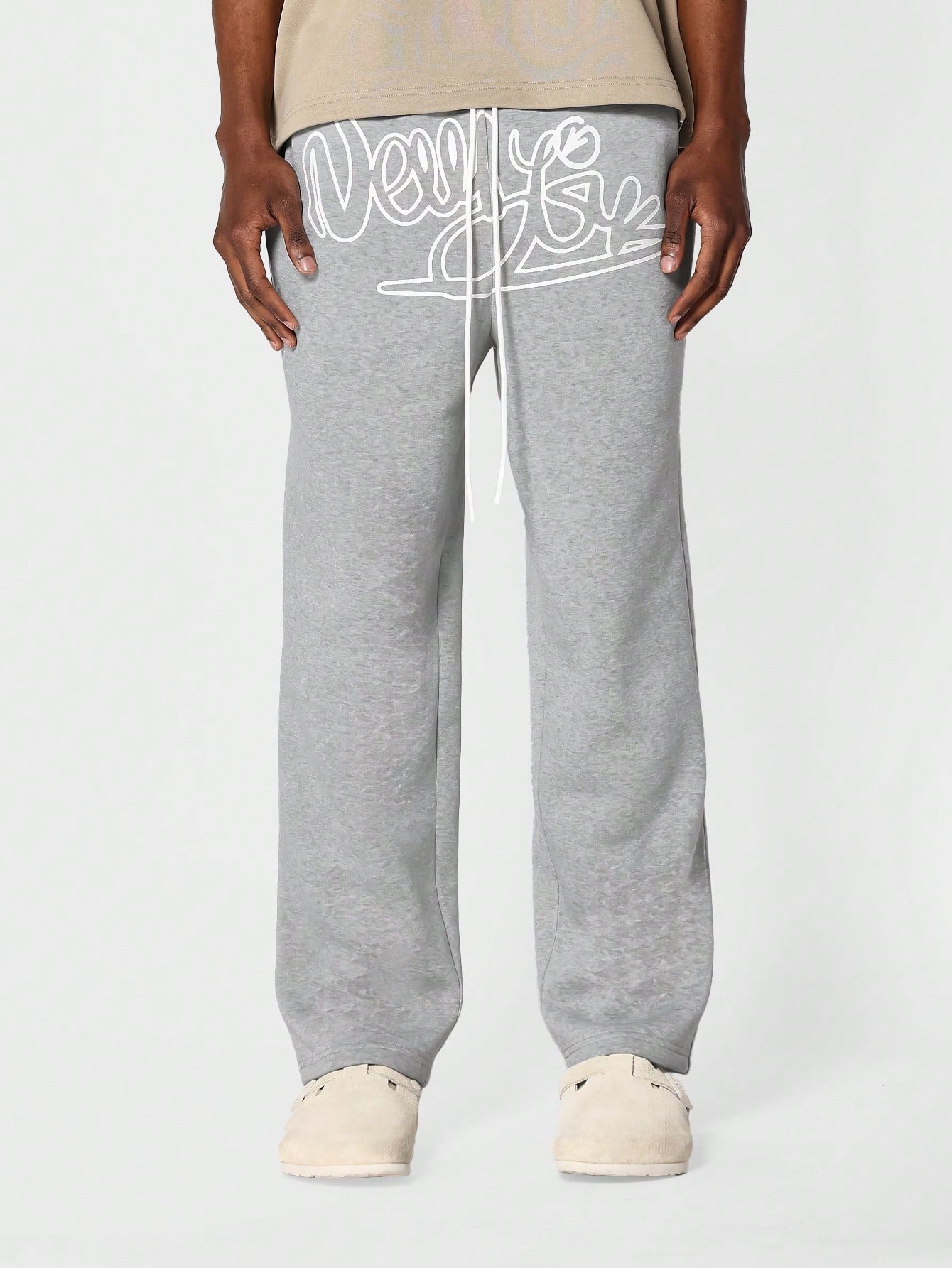 Drop Crotch Jogger Pant With Front Graphic