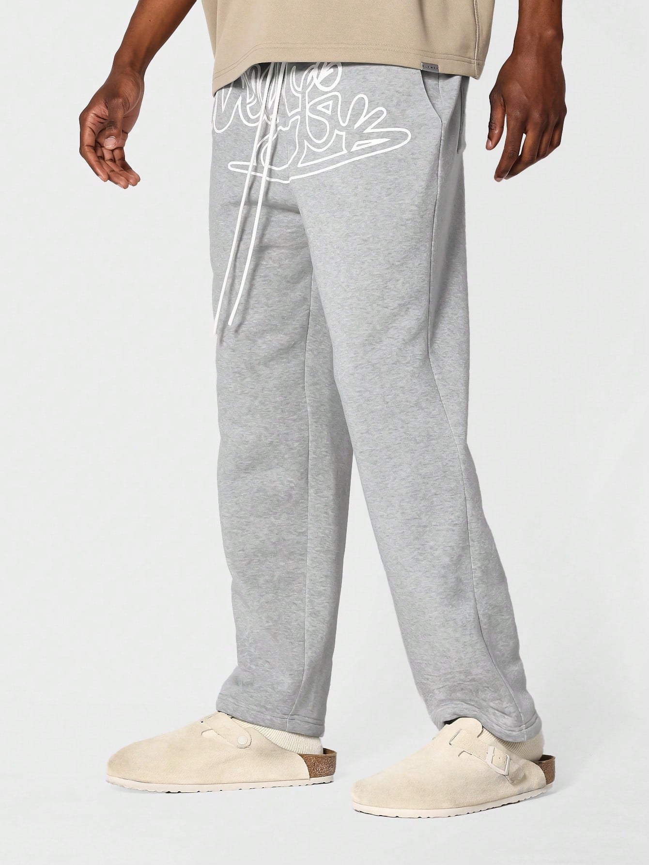 Drop Crotch Jogger Pant With Front Graphic