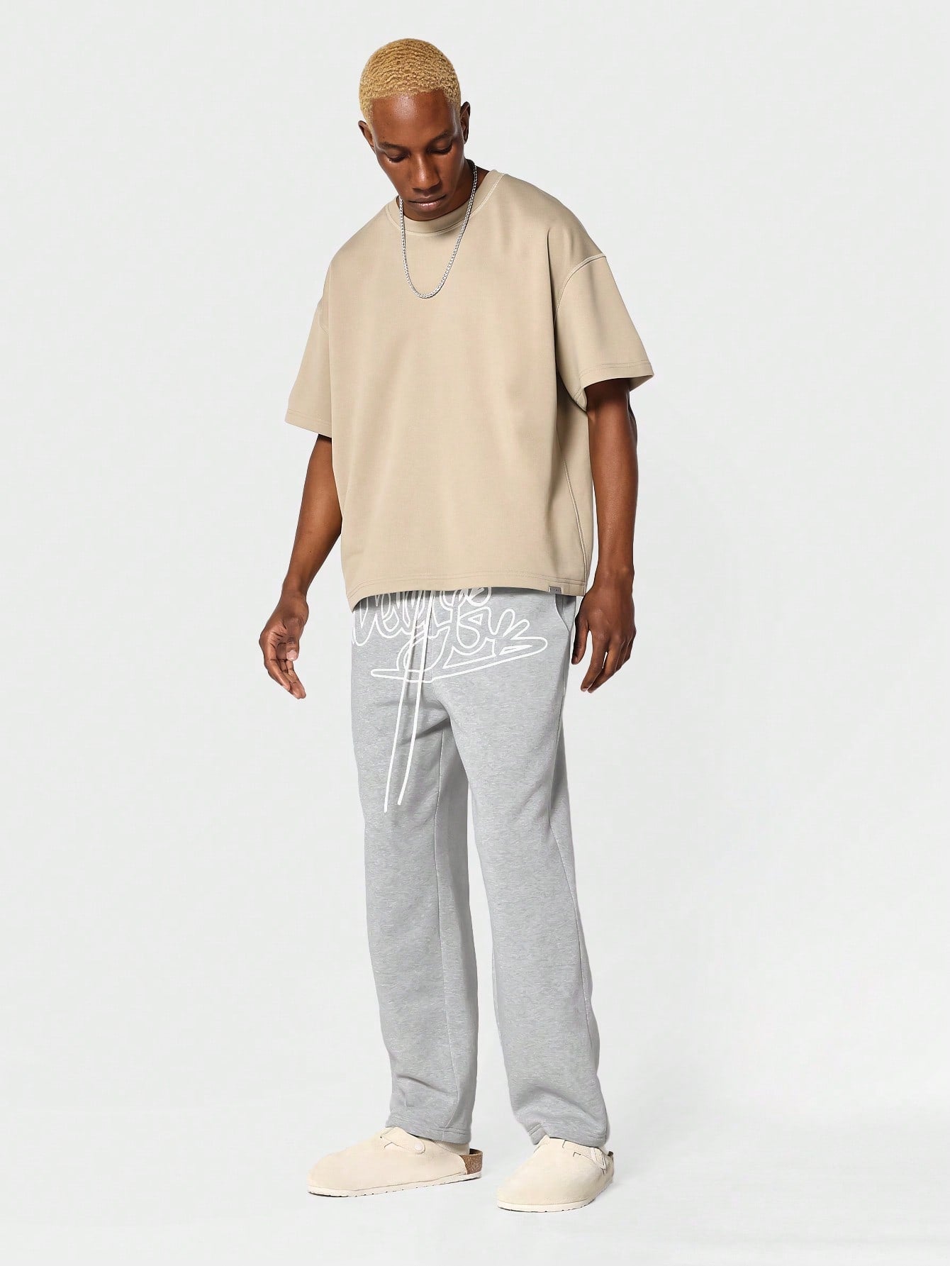 Drop Crotch Jogger Pant With Front Graphic