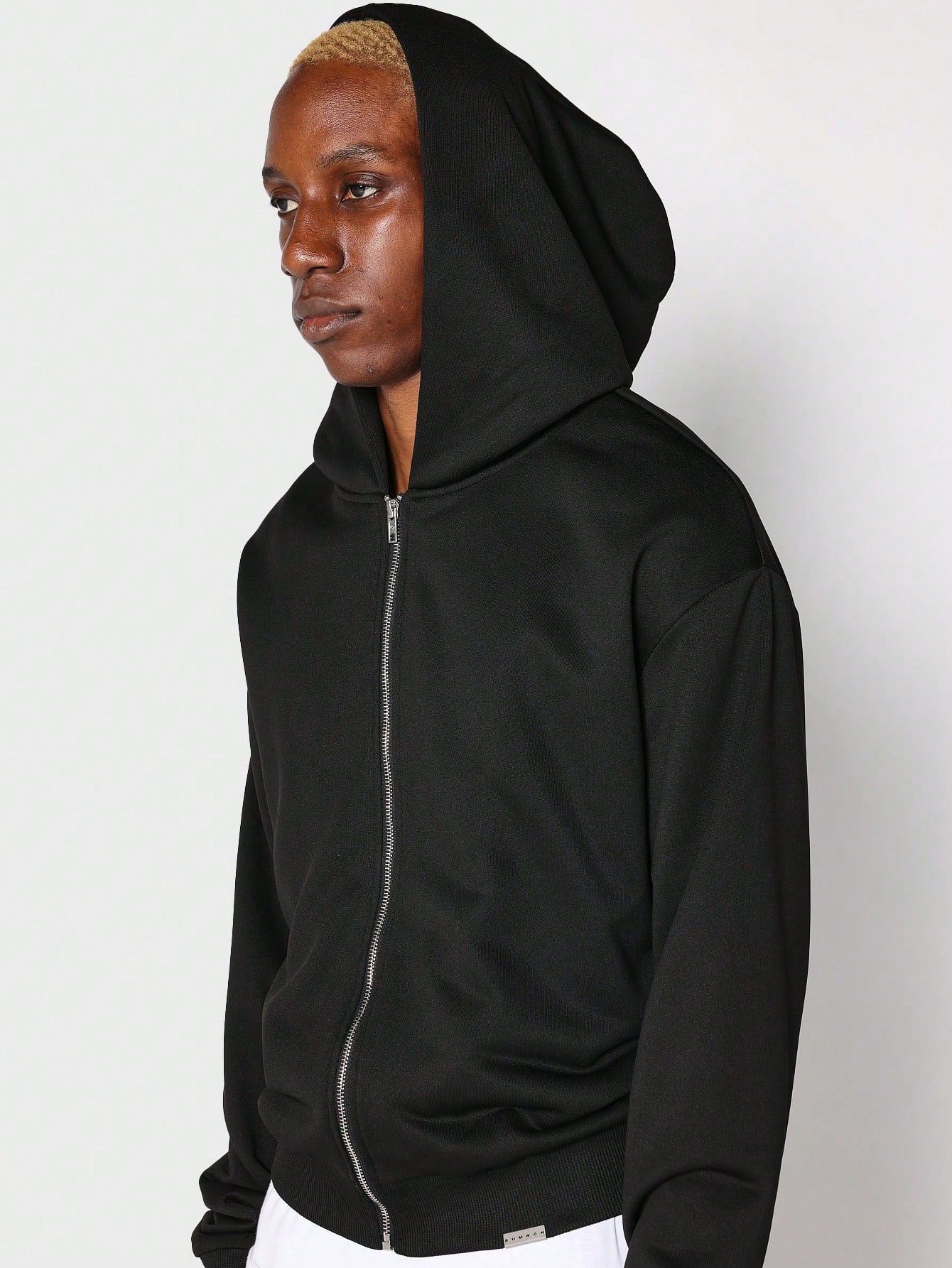 Shrunken Zip Through Hoodie