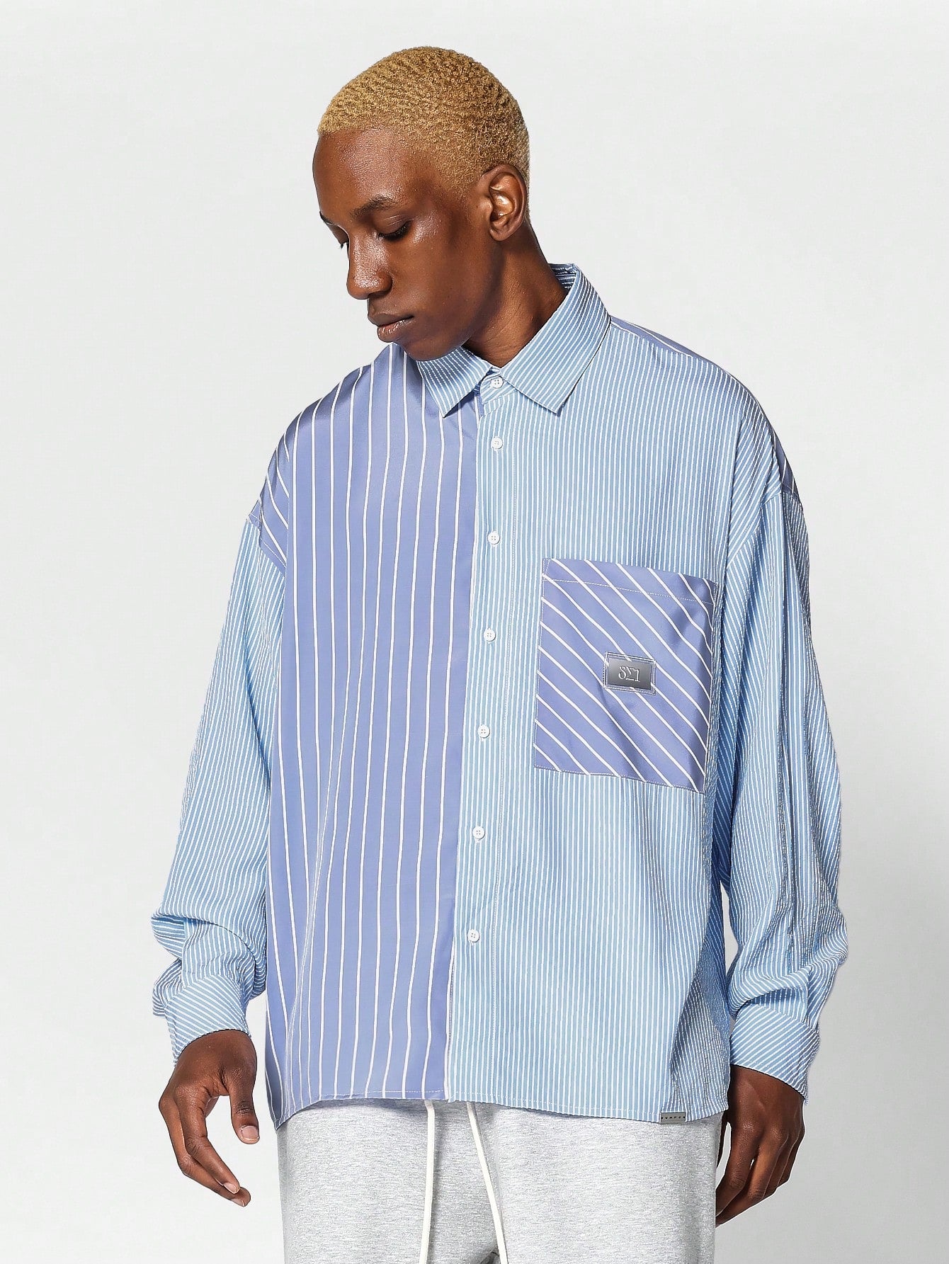 Oversized Fit Stripe Shirt