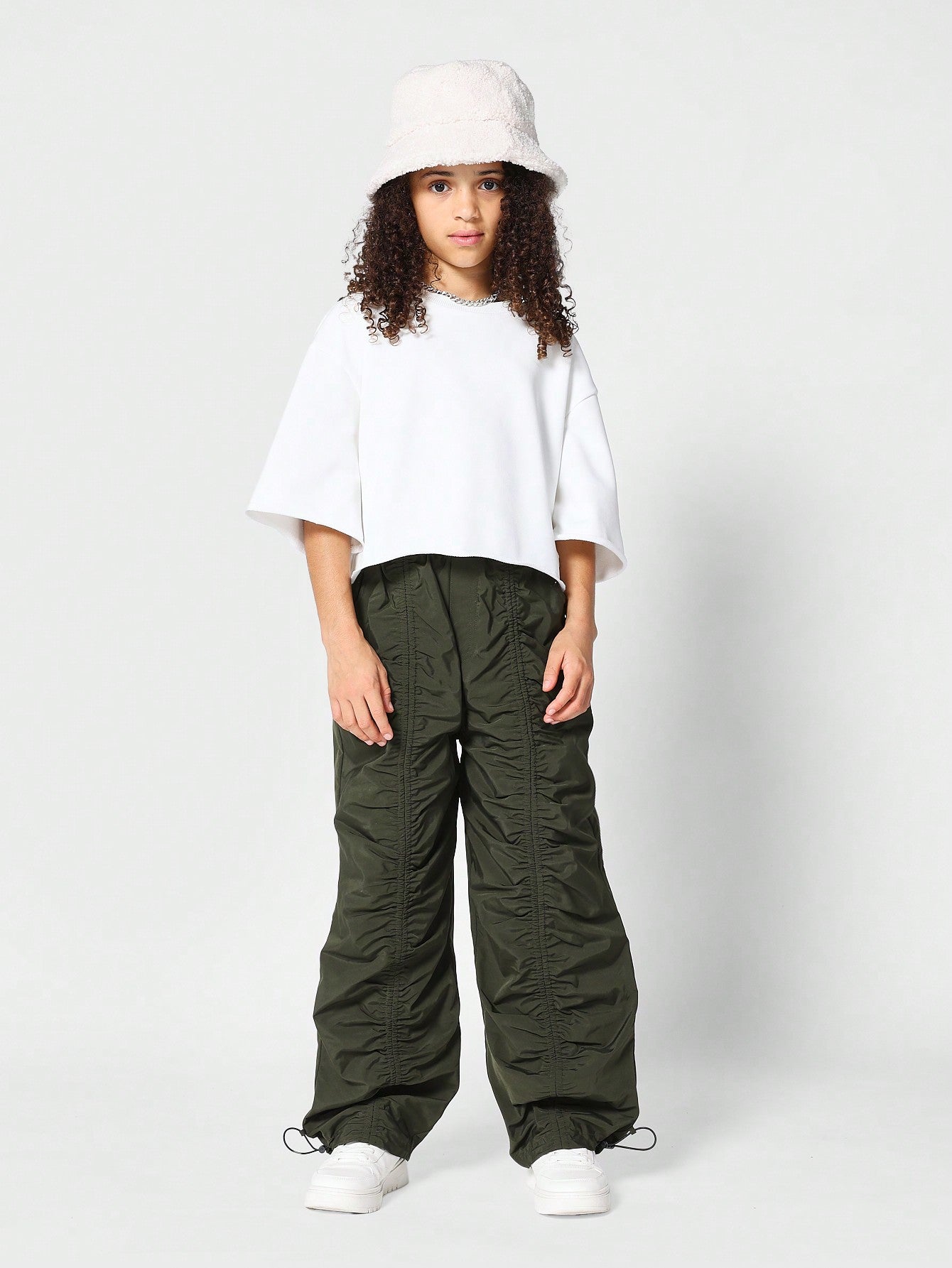 Kids Unisex Nylon Parachute Pant